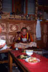 Chogay Rinpoche Eating.jpg (69416 bytes)